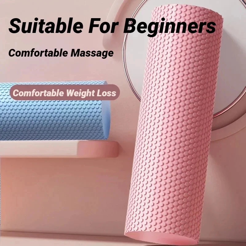 Pilate Yoga Workout - 六角形のEVAフォームヨガローラー、10cm×30cmのマッサージフォームローラー、ピラティス、ホームフィットネス、ワークアウト用