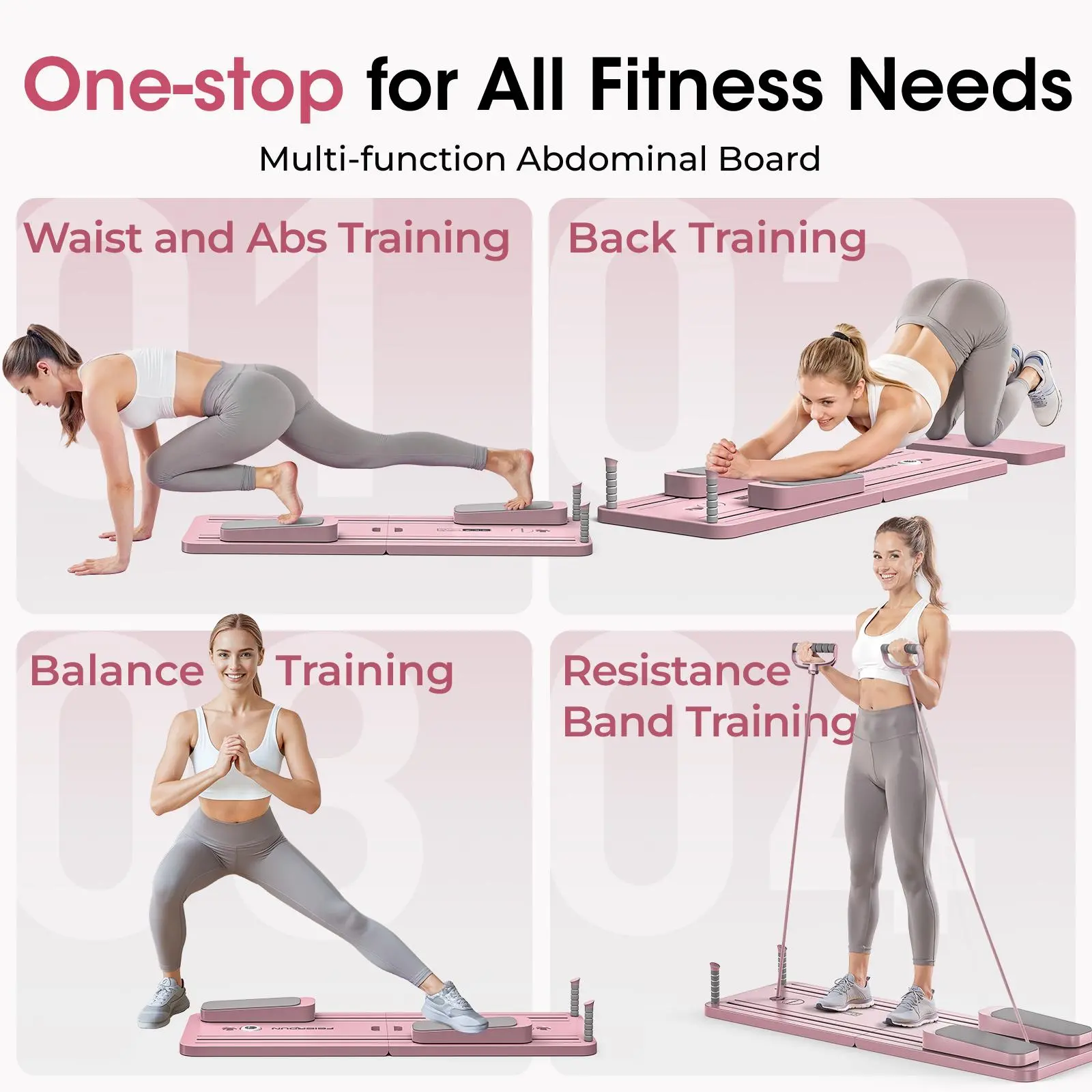 折りたたみ式ピラティスボード 多機能腹部コアトレーナー 腹筋 - Pilates & Yoga Vida のレビューと価格