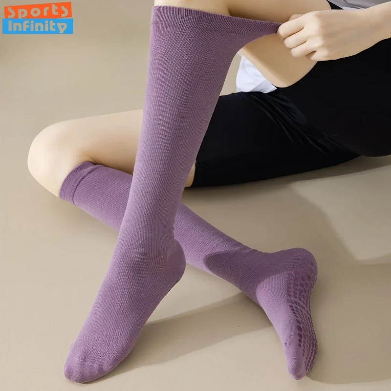 滑り止めの女性用圧縮ソックス,シリコン,プロ,無地,コットン - Medias Para Pilates Y Yoga のレビューと価格