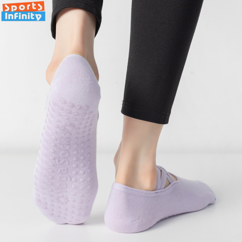 ファッションクロスストラップ背中の開いたヨガソックス女性アン - Medias Para Pilates Y Yoga のレビューと価格
