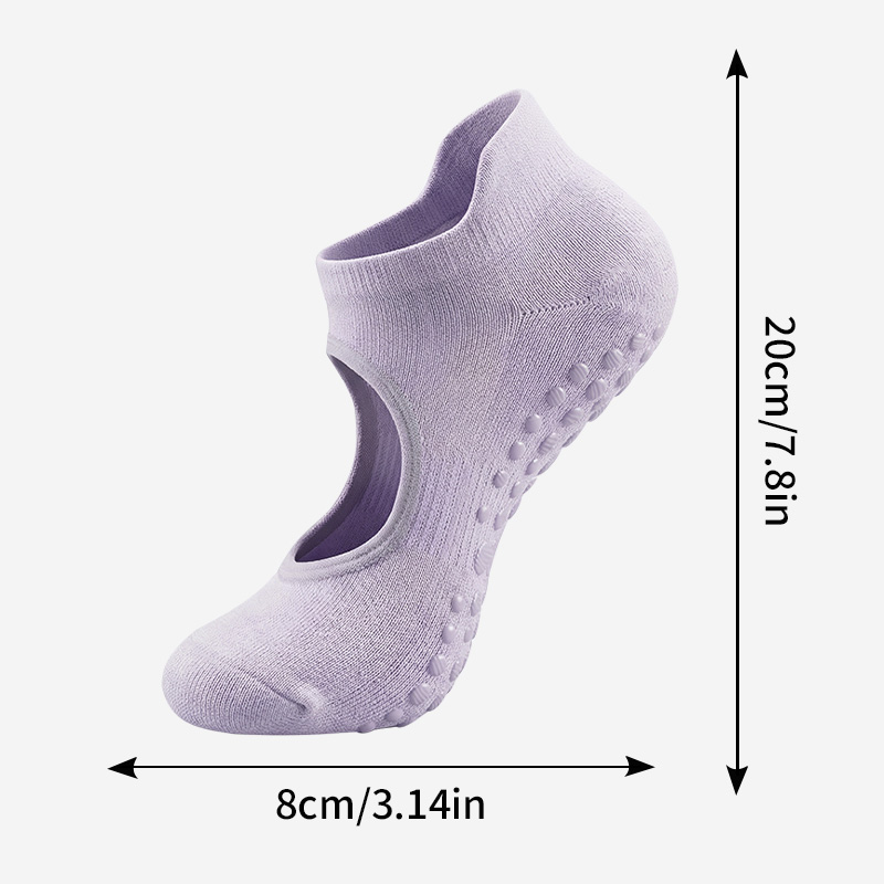 2/12PC バックレスノンスリップフィットネスピラティスソ - Medias Para Pilates Y Yoga のレビューと価格