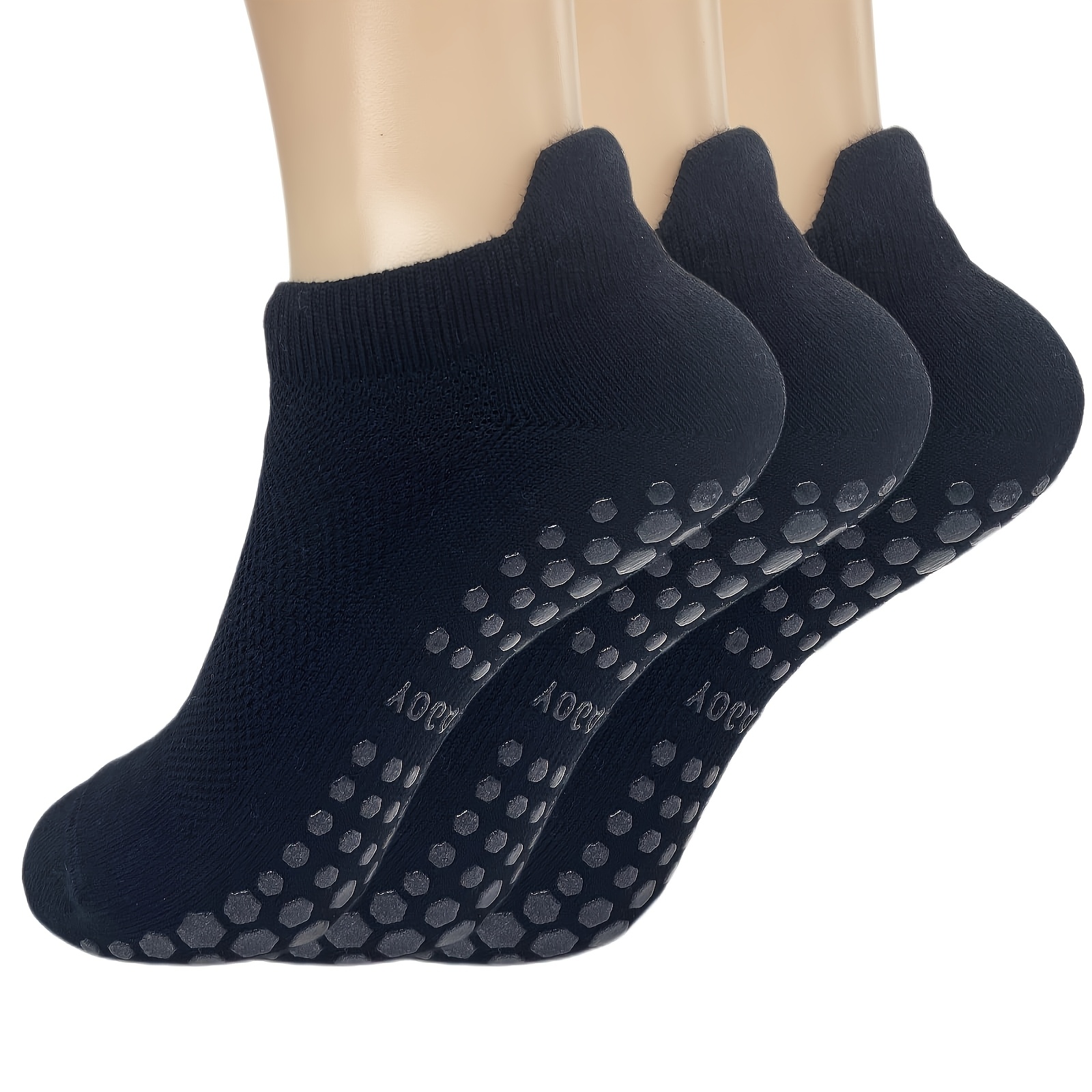 3足組グリップ付きピラティスソックス 女性用 ヨガ アスレチ - Medias Para Pilates Y Yoga のレビューと価格